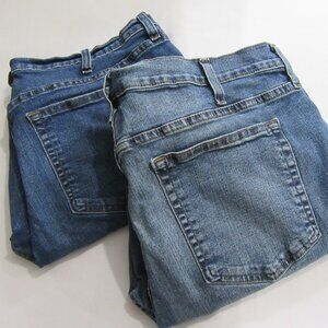 2 Pair George Men's Athletic Blue Jean Size 40X30